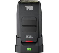 TPOB Rasoio professionale da barbiere nero con supporto