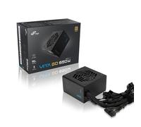 Vita alimentatore per computer 650 W 20+4 pin ATX ATX Nero, Alimentatore PC 650 W, 100 - 240 V, 50/60 Hz, 8-4 A, Attivo, 100 W