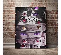 Tpqoaa HD Quadro su Tela - Stampa su Tela Moderni Murale Naruto Eyes Sharingan Rinnegan 40x60cm Tela Decorativa per Soggiorno o Stanza da Letto