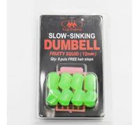 TPR Artificial Carp Bait 12mm Fruity Squid Scent Slow Sink(Green) | Made of per durable TPR, realistic texture, , pink and green colors, includes hair stops
