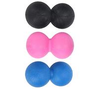 TPR Yoga Massage Ball Relax Portable Fitness Body Esercizio fisico Atleti Atleti atti Bambini (Nero + rosa rosso + blu)