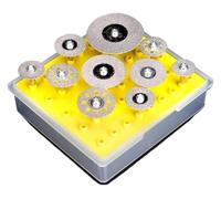 TPSC7 10/50 pezzi Set di teste rettifica diamantate 3,0 mm gambo frese for utensili rotanti abrasivi testa fresa diamantata .AT7