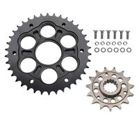 TPSCUN Corona Anteriore Posteriore e Supporto for Moto compatibili con Ducati 1098 1098R 1098S 1099 Steetfighter 1198 1198R 1198S