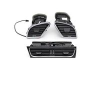 TPSOBRU Griglia Ventilazione Auto per A4 B8 A5 2009-2016 8KD820901,8KD820902 LHD Cruscotto Anteriore Auto Griglia Uscita Aria Condizionata Centrale Sinistra Destra Griglia Presa Aria(LHD Set)