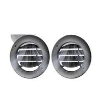 TPSOBRU Griglia Ventilazione Auto per Ford per Explorer 2016 2017 2018 2019 Griglia Ventilazione Riscaldamento/Aria Condizionata sul Tetto Dell'auto Rotonda Griglia Presa Aria(2X Black)