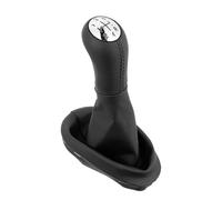 TPSOBRU Marce Pomello Cambio per Clio 2 II per Megane 2 II per Kangoo Leva Pomello Cambio 5 Marce Copri Cuffia Cambio Copri Pomello Leva Cambio(Black Stitching Suit)