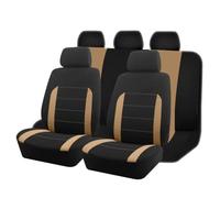 TPSOBRU Per Jeep Per Grand Per Cherokee Per WK2 Accessori Per Auto Protezione Per Sedili Set Completo Universale Coprisedili Auto Coprisedili Auto(Beige)