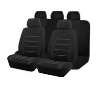 TPSOBRU Per Jeep Per Grand Per Cherokee Per WK2 Accessori Per Auto Protezione Per Sedili Set Completo Universale Coprisedili Auto Coprisedili Auto(Nero)