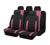 TPSOBRU Per Jeep Per Grand Per Cherokee Per WK2 Accessori Per Auto Protezione Per Sedili Set Completo Universale Coprisedili Auto Coprisedili Auto(Pink)