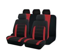 TPSOBRU Per Jeep Per Grand Per Cherokee Per WK2 Accessori Per Auto Protezione Per Sedili Set Completo Universale Coprisedili Auto Coprisedili Auto(Red)