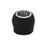 TPSOBRU Universale Auto Gear Testa Pomello Per Fiat Per Grande Per Punto 2006-2012 Per Linea 2007-2015 5/6 Velocità Manuale Auto Pomello Cambio Shifer Leva Cambio Testa(6 Speed Black)
