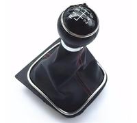 TPSOBRU Universale Auto Gear Testa Pomello Per Per Golf6 MK6 R20 Per 5 A5 MK5 GTI GTD Per Jetta R32 A6 2004-2014 Cuffia Pomello Cambio Marce Collare(6 Speed B)