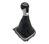 TPSOBRU Universale Auto Gear Testa Pomello Per Per Golf6 MK6 R20 Per 5 A5 MK5 GTI GTD Per Jetta R32 A6 2004-2014 Pomello Cambio Cuffia Leva Copertura(6 Speed D)