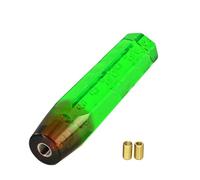 TPSOBRU Universale Auto Gear Testa Pomello Pomello Cambio 20Cm Acrilico Trasparente Bolle Modifica Auto Manuale Universale Automatico Adattatore(Green brown)