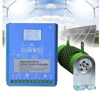 TPTAWF Controller di Carica per Sistema Ibrido Eolico Solare 3000W Mppt, Controller di Carica per Sistema Ibrido Eolico Solare per Carico di Scarico,24v