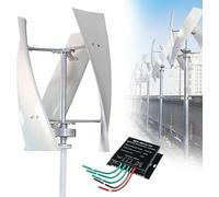 TPTAWF Generatore Eolico a ASSE Verticale Senza Rumore, generatore Eolico per Camper e Illuminazione Stradale Domestica con Controller, Mulino a Vento da 12000W,12V