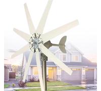 TPTAWF Kit di generatore Eolico da 8KW con Controller - Turbina eolica Potente per sistemi di energia Solare e eolica, Accessori durevoli Inclusi,220V