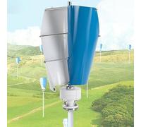 TPTAWF Kit Generatore Eolico Verticale, 4000W 2 Pale Mulino a Vento Energetico, Generatore Eolico per Camper Barca Casa Illuminazione Stradale,220v