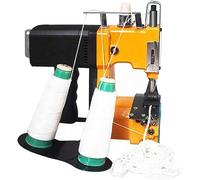 TPTAWF Macchina da Cucire per Sacchetti a Doppio Filo, chiudipacchi Portatile, Macchina elettrica per Chiusura Sacchi, cucitrice Automatica per Sacchi Tessuti