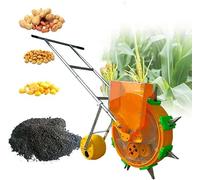 TPTAWF Piccola seminatrice a Spinta Manuale per Attrezzature da Giardinaggio, seminatrice Manuale per Arachidi e Mais, spaziatura Regolabile in profondità per piantare Mais