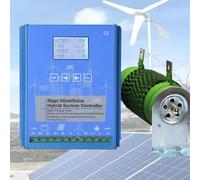 TPTAWF Regolatore di Carica Ibrido Eolico e Solare 9000W, Regolatore per Turbina Eolica, Gestione dell'Energia Solare ed Eolica per la Ricarica delle Batterie,48V