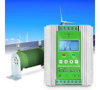TPTAWF Regolatore di Carica Ibrido Solare Eolico da 3000 W per generatore di Turbine eoliche da 2000 W con Pannello Solare da 1000 W Carica MPPT Automatica,48v