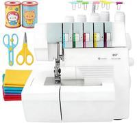 TPTAWF Taglia e cuci 150W con capacità di 2-3-4-5 Punti, Macchine per Cucire overlock Semi-industriali, Lunghezza del Punto Regolabile