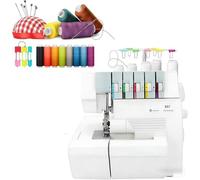 TPTAWF Tagliafilo a Copertura con Regolazione Digitale della Pressione, Macchine da Cucire, Macchina Taglia-cuci Industriale con Lunghezza Punto Regolabile