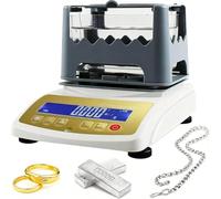 TPTAWF Tester di Purezza dell'Oro, Tester del Valore dell'Oro K con Display LCD, Misuratore Elettronico della Densità di Metalli Preziosi e Platino, Misuratore di Densità e Purezza,300g