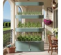 TPTAWF Torre di Coltivazione idroponica, Sistema di Coltivazione idroponica da Giardino a 64 Fori, Kit di Coltivazione aeroponica con Luce di Coltivazione e Telecomando