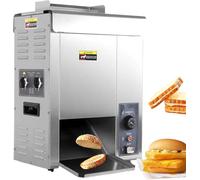 TPTAWF Tostapane Verticale Elettrico per panini da Hamburger, Temperatura 50-300°C, Acciaio Inossidabile, Doppio Ingresso, per tostare panini da Hamburger e Pane