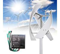 TPTAWF Turbina Eolica 3000W ad ASSE Verticale a Magneti Permanenti con Controller, Generatore Eolico a Mulino a Vento per Illuminazione Stradale Domestica,48v