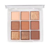 TPTGIAR Palette di ombretti in 9 colori, palette di ombretti al cioccolato, a lunga durata e impermeabile, paletta naturale per ombretti, palette di ombretti glitterati per l'uso quotidiano