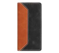 TPU Bumper Cover per Honor 200 Pro 5G Case Flip Folio,Semplice Stile Libro Cover Pelle PU Portafoglio con Porta Carte,Supporto,Antiurto Antipolvere Magnetica Custodia per Honor 200 Pro 5G,Marrone/Nero