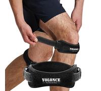 Tpubmity 2 Pezzi Fascia per Tendine Rotuleo Regolabile,Fascia Ginocchio,Cinturino Sottorotuleo Supporto,Ginocchiera Rotulea Ortopedica, Tutore Ginocchio Rotula,Adatto a Corsa, Tennis, Jogging, Basket