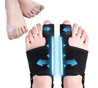 Tpubmity 4 pièce Tutore alluce valgo Set,Alluce Valgo Correttore,Tutore Alluce Valgo con cuscinetto in silicone Sollievo dall'alluce Valgo,Divaricare e Allungare Le Dita,Giorno e Notte