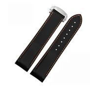 TPUOTI 20mm 22mm Gomma Silicone Cinturini Per Omega Seamaster 300 speedmaster Cinturino Da Uomo Watch Accessori, 22mm, Agata