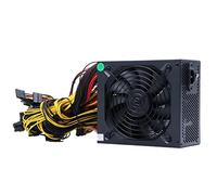 TPUOTI Alimentatore ATX 180V-260V ETH Bitcoin Miner Power Supply Mining 2000W 2400W 2600W Supporto 8 Schede Display GPU BTC Potenza mineraria (2400W 220V)