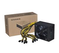 TPUOTI Alimentatore per mining BTC ETH Bitcoin Miner 110 V 240 V 2000 W 2400 W 2600 W ATX per scheda grafica 6 GPU (110-220 V 2600 W)