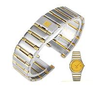 TPUOTI Bracciale Per Omega Orologio Con Constellation Twin Eagles Series Uomini E Donne Cinturino In Acciaio Solido Catena Della Vigilanza In Acciaio Inox, 16-11mm, Agata