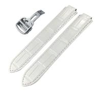 TPUOTI Cinturino per orologio in pelle di vitello, per Ballon Bleu De Cartier tipo convesso cinturino 14/16/18/20/22 mm bracciali, 20mm, Agata