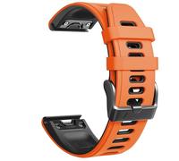 TPUOTI Compatibile con cinturini Fenix 7S per Fenix 6S/Fenix 7S/Fenix 5S/5S Plus/D2 Delta S Smart Watch Band, Orange-Balck, Taglia unica