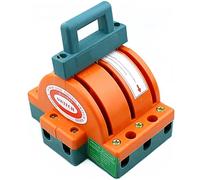 TPUOTI Interruttore a coltello a doppia commutazione a due vie 3P 32A 63A 100A 160A 225A interruttore elettrico per uso domestico inversa coltello 220V (colore: 3P 63A)