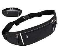 TPUOTI Marsupio causale Impermeabile Sport Bag Donne Uomini Multifunzionale Running Marsupio Moda Telefono Borsa Petto Borse Donna Borsa, Nero , Taglia unica