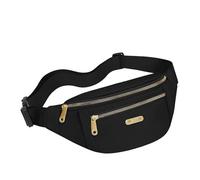 TPUOTI Marsupio da donna Oxford per il tempo libero borsa a tracolla borsa a tracolla borse a tracolla borse da cintura messenger all-match, Nero , Taglia unica