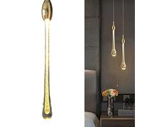 TPWEWRX 3W LED Apparecchi moderni a sospensione Creativo a goccia forma soffitto sospensione Luce a sospensione Art Deco pendente illuminazione lampadario per soggiorno camera da letto scala (B)