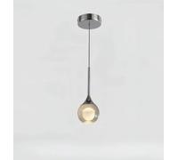 TPWEWRX Lampada a sospensione moderna Art Déco Moon Lampada a sospensione da letto da lettura Lampade a sospensione per soggiorno (Silver)
