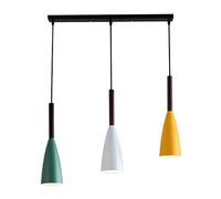 TPWEWRX Lampada a sospensione moderna Semplice Macaroon Luce a sospensione a soffitto Lampadario di illuminazione a sospensione in ferro creativo per la cucina Soggiorno Camera da letto (3-Light B)