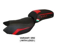 Tpz Italia Rivestimento sella compatibile Benelli TRK 502 (17-23) modello Merida 5RD (rosso) CON LOGO