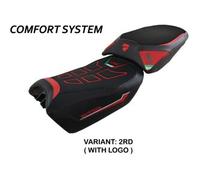 Tpz Italia Rivestimento sella compatibile Ducati Multistrada V4 (2022) modello Safi comfort system CON LOGO 2RD (rosso)